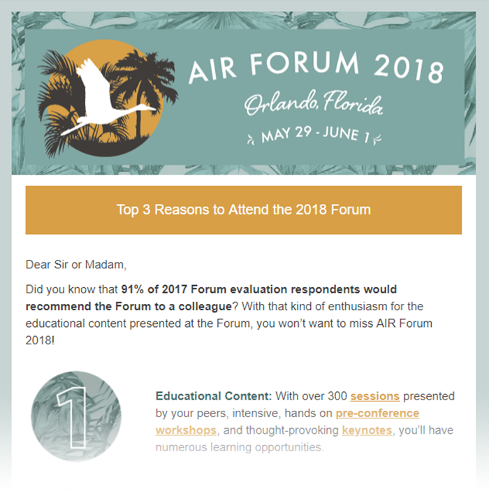 AIR Forum Email
