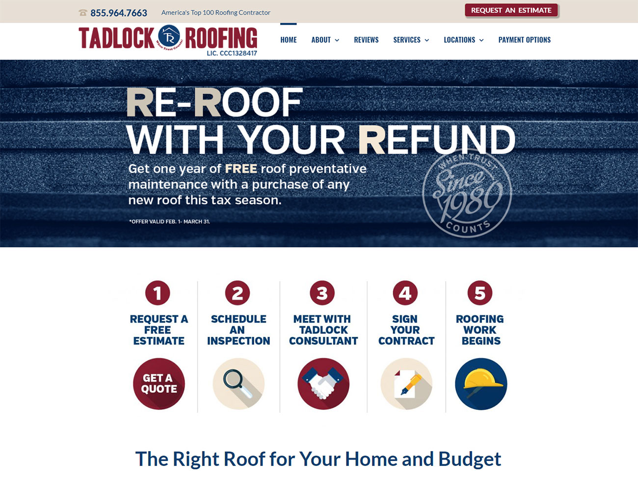 new-home-page1300px Tadlock Roofing home page