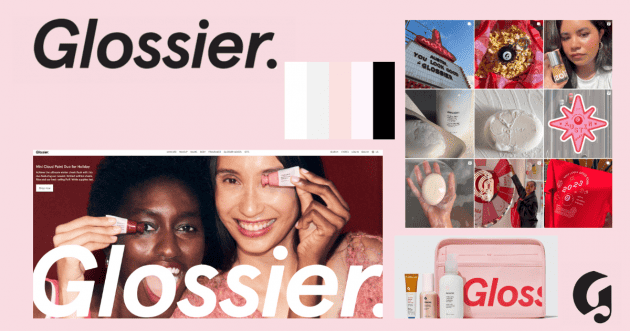 glossier brand identity